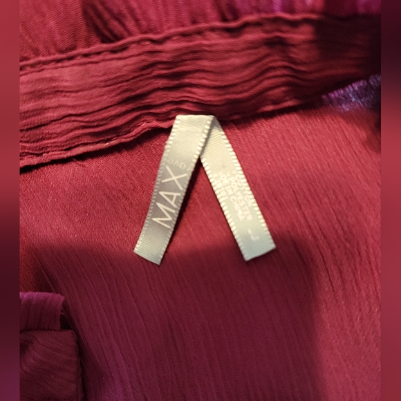 Max Rave Ruffled Blouse, Sz L - Picture 3 of 3